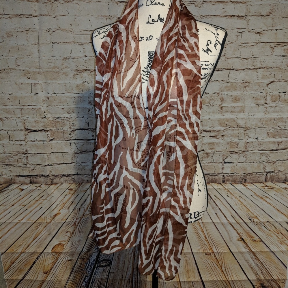 Zebra Striped Scarf